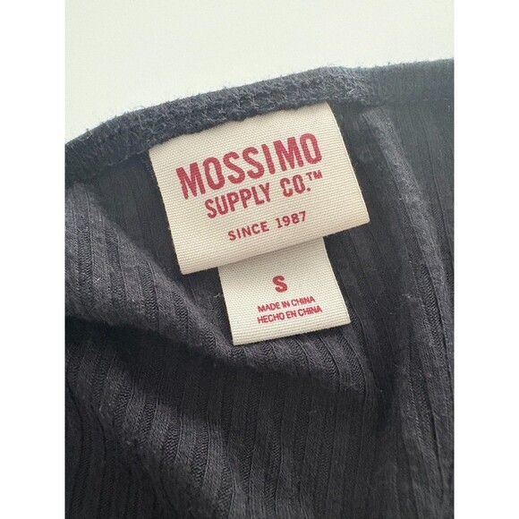 Y2K Mossimo Tank Dress Sz S Black Tunic Babydoll Dark Fairy Twilight Ribbed Soft - Picture 6 of 14